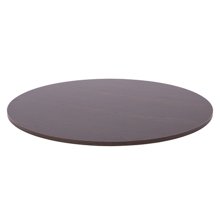 ECONOCO 30'' Diameter Round Topper Shelf For Round Racks, Dark Brown ROUNDSBN